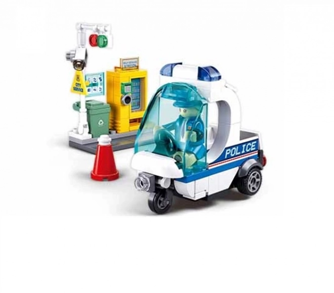 Sluban Metropolis M38-B1217A Policja na trójkołowcu