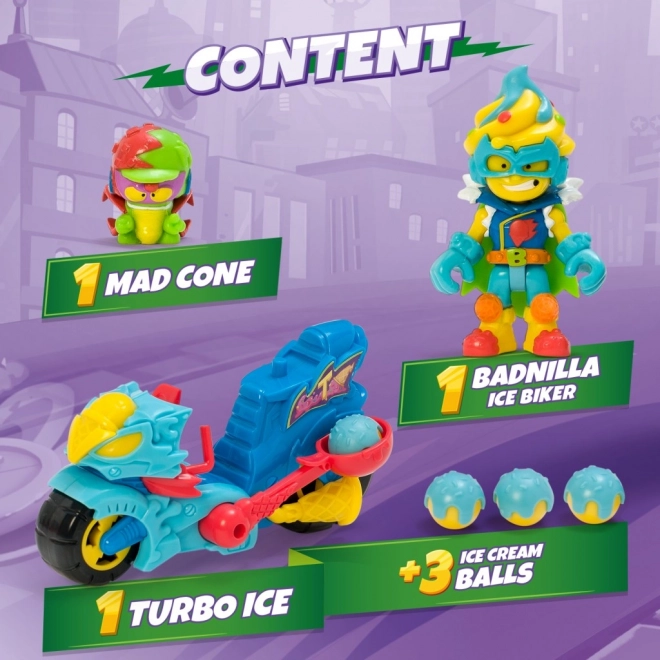 Superthings z turbo motocyklem turbo ice