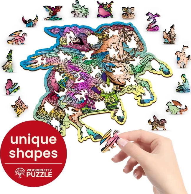 Drewniane puzzle Koń i Orzeł 250 elementów