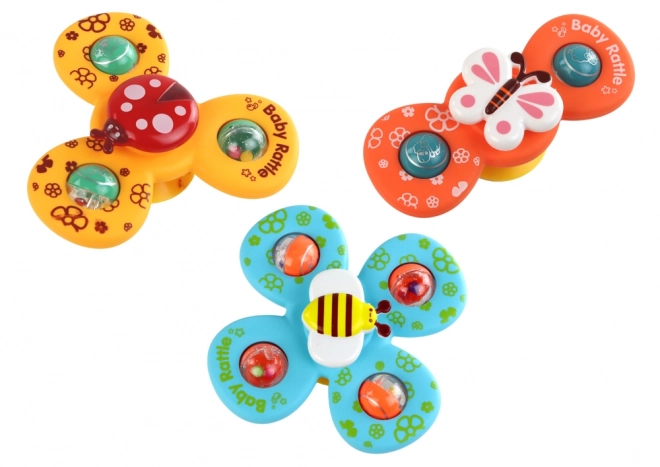 Zmysłowa zabawka Spinners Biedronka Pszczoła Motyl Przyssawki