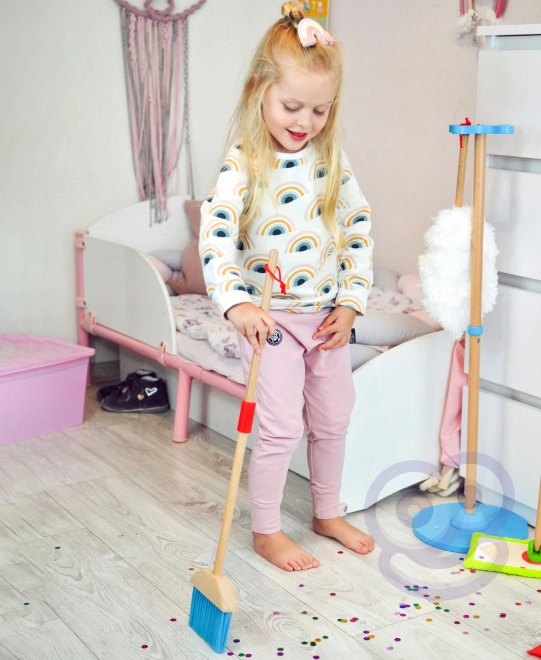 Drewniany zestaw do sprzątania dla dzieci Tooky Toy