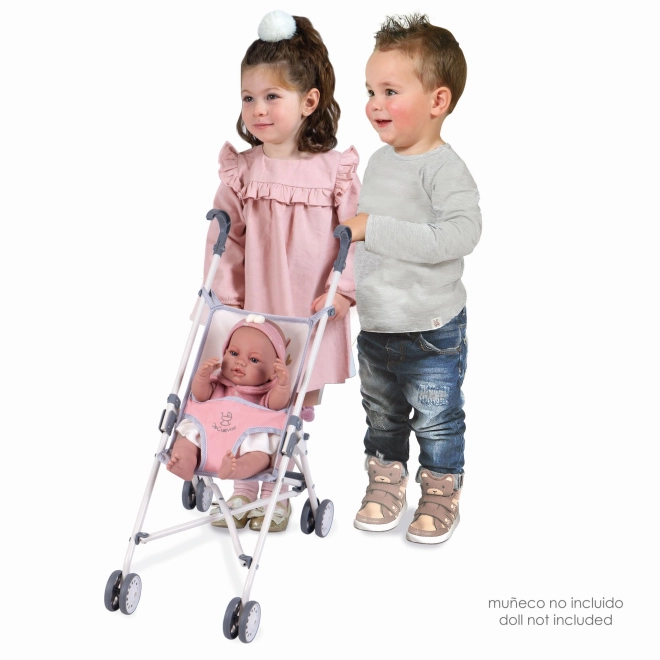 DeCuevas 90086 Składany wózek dla lalek typu parasolka FUNNY 2023 - 56 cm