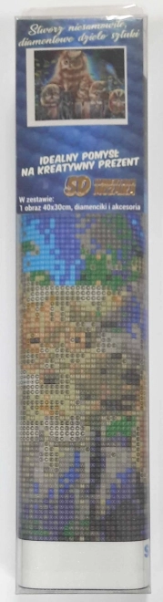 Malowanie diamentowe Strażnicy leśni 30x40 cm