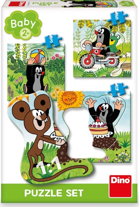 Krecik na łące 3-5 puzzle dla dzieci