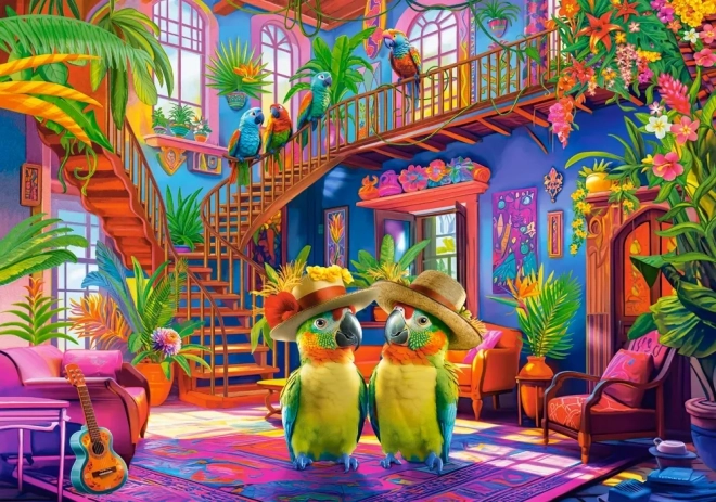 Puzzle Papugi w raju