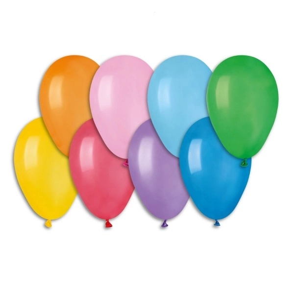 Kolorowe balony dmuchane 19 cm - 100 sztuk