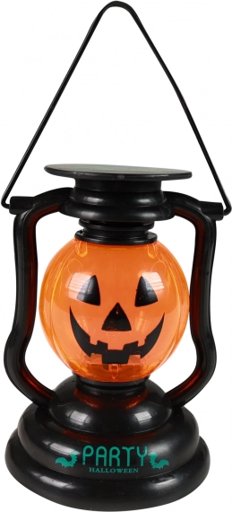 Halloweńska latarnia z dynią ze światłem i dźwiękiem