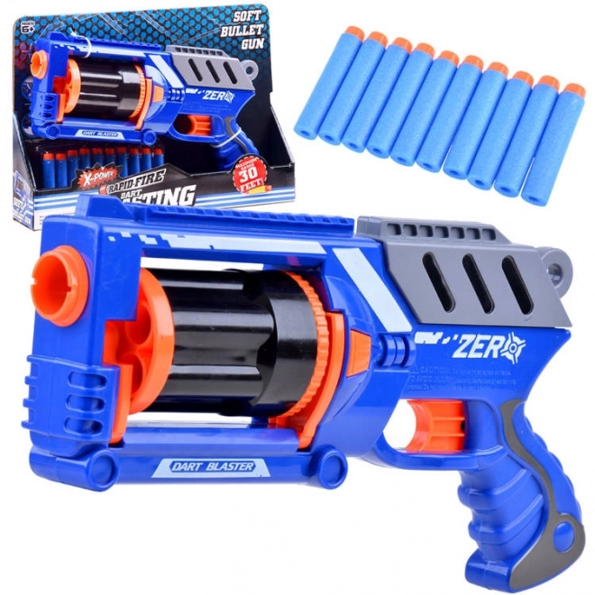 Pistolet Blaster z piankowymi nabojami