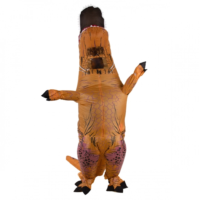 Kostium dmuchany dinozaur T-REX brązowy