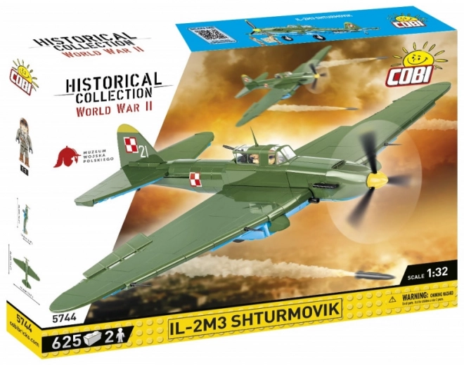 Historyczna kolekcja WWI IL-2M3 Shturmovik 625 klocków
