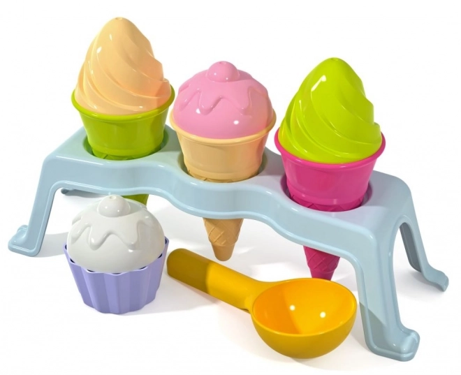 Foremki do piasku Lody w stojaku