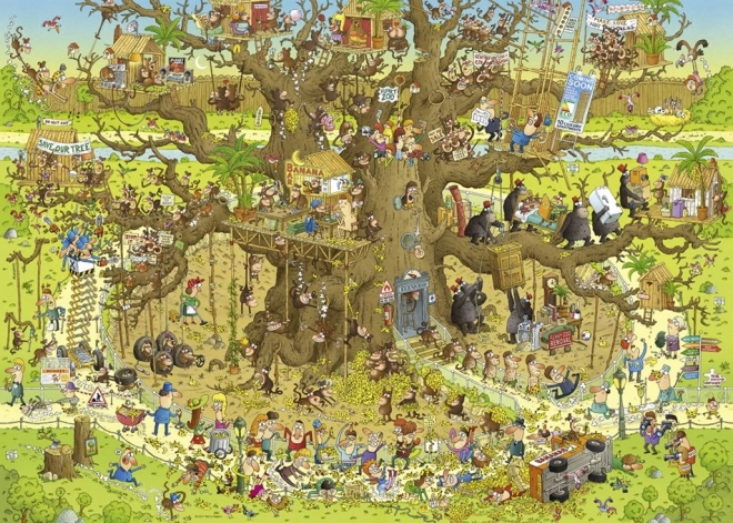 Heye puzzle Szalona ZOO: Wybieg dla małp 1000 elementów