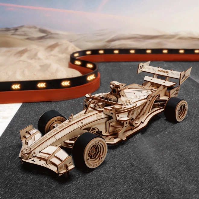 RoboTime 3D drewniana układanka Wyścigowy samochód
