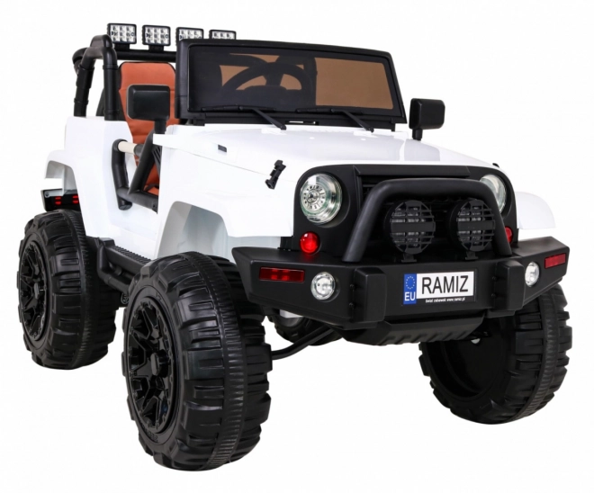 Dziecięcy samochodzik elektryczny All Terrain Jeep Biały