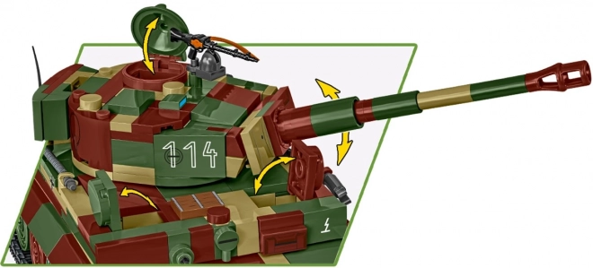 Model czołgu Tygrys I z 870 klocków