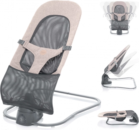 Leżaczek ZOPA Moyo Air mesh beżowy