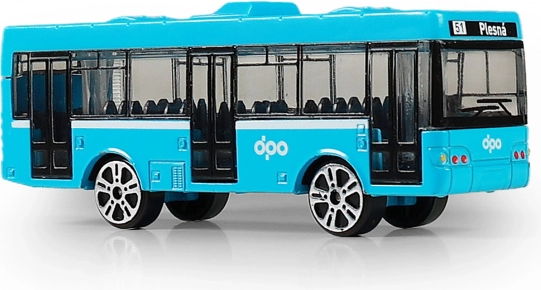 Metalowy autobus DPO Ostrava niebieski 8,5 cm
