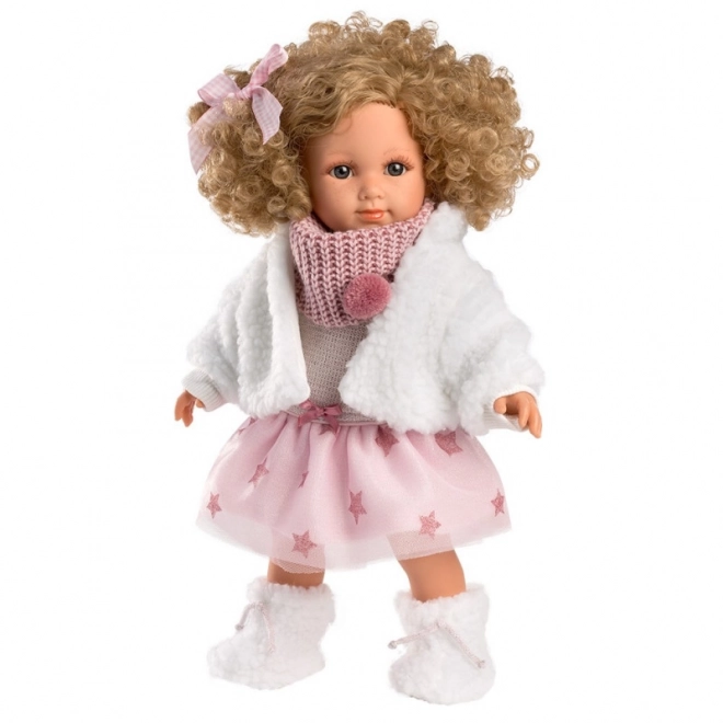 Llorens 53542 ELENA - realistyczna lalka z miękkim materiałowym ciałem - 35 cm