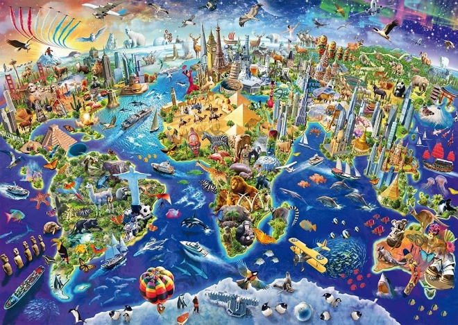 Puzzle Odkrywaj świat 1000 elementów SCHMIDT