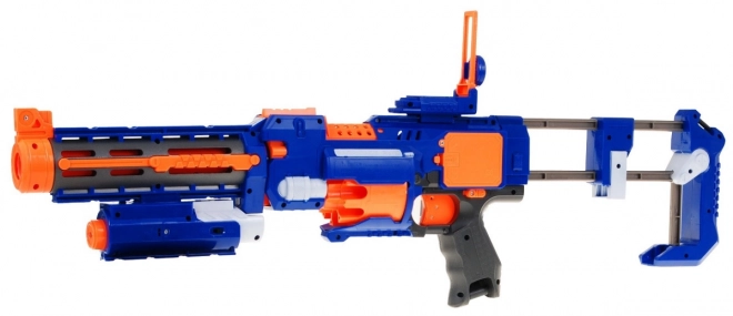 Pistolet 2 w 1 dla dzieci 8+ Blaze Storm 20 długich piankowych naboi + celownik laserowy + kolba