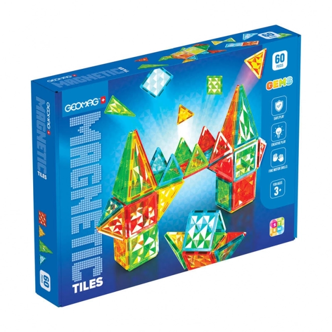 Geomag Gems 60 magnetycznych płytek