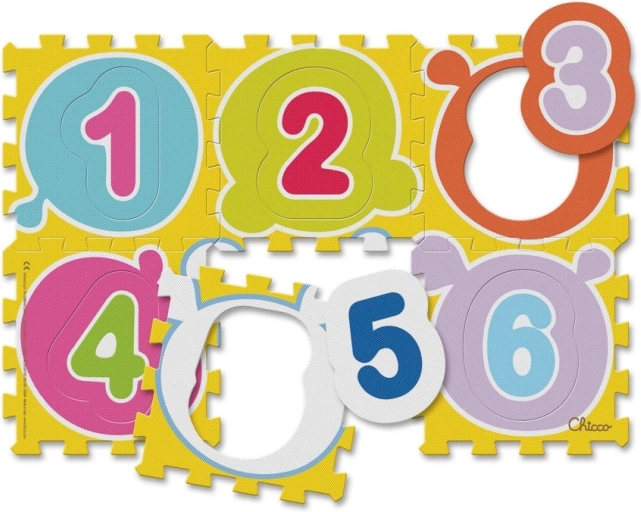 Chicco piankowe puzzle kolorowe cyfry 12+