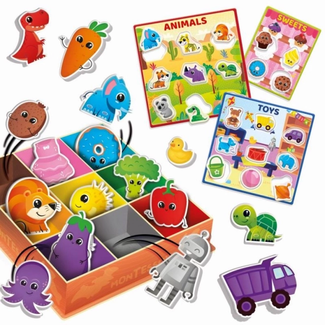MONTESSORI KRABKA DLA DZIECI - Kolory