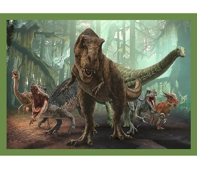 Puzzle 4w1 niebezpieczne dinozaury Jurassic World