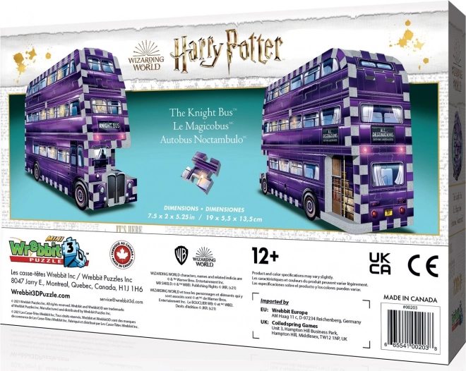 Wrebbit 3D puzzle: Harry Potter Autobus Ratunkowy