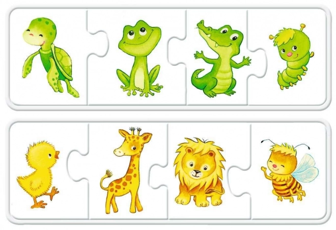 Moje pierwsze puzzle Kolorowe zwierzątka
