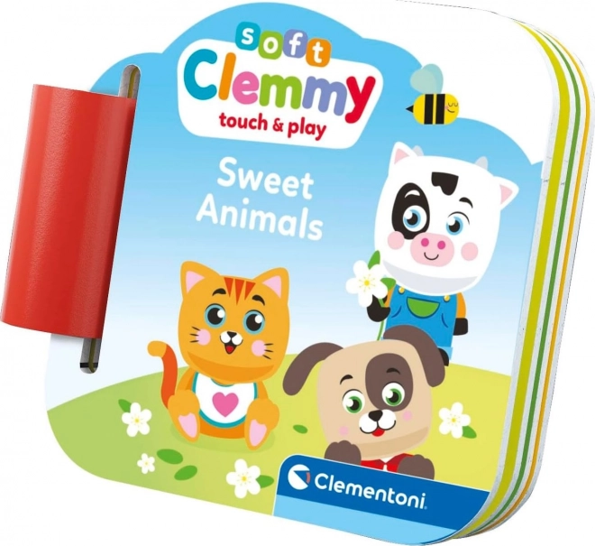 CLEMENTONI Soft Clemmy Zestaw do zabawy z książką Kochane zwierzęta