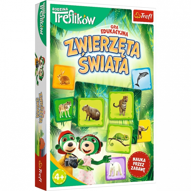 Zwierzęta świata – RODZINA TREFLIKÓW edukacyjna gra dla dzieci od 4 lat