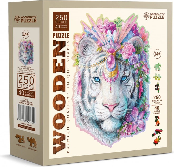 WOODEN CITY Drewniane puzzle Mistyczny tygrys 250 elementów