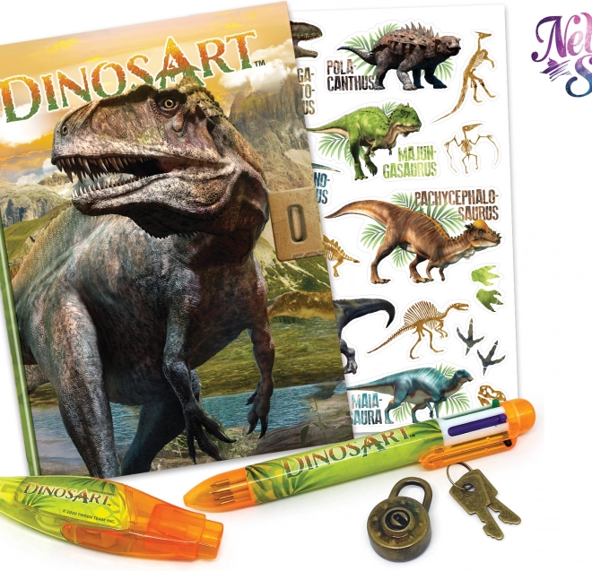DinosArt notatnik z zamkiem