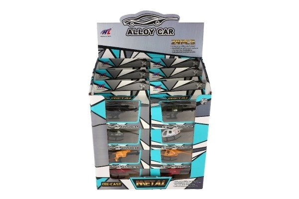 Metalowy i plastikowy helikopter dla dzieci 10 cm