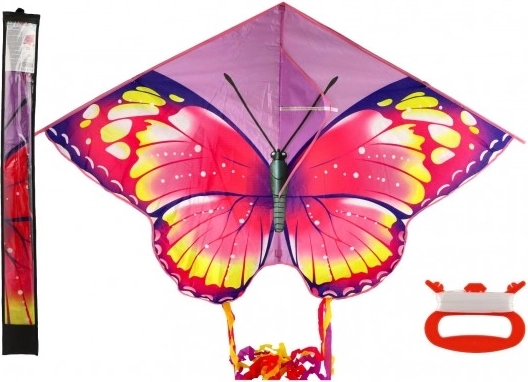 Latawiec motyl z nylonu 145 × 97 cm w materiałowym woreczku