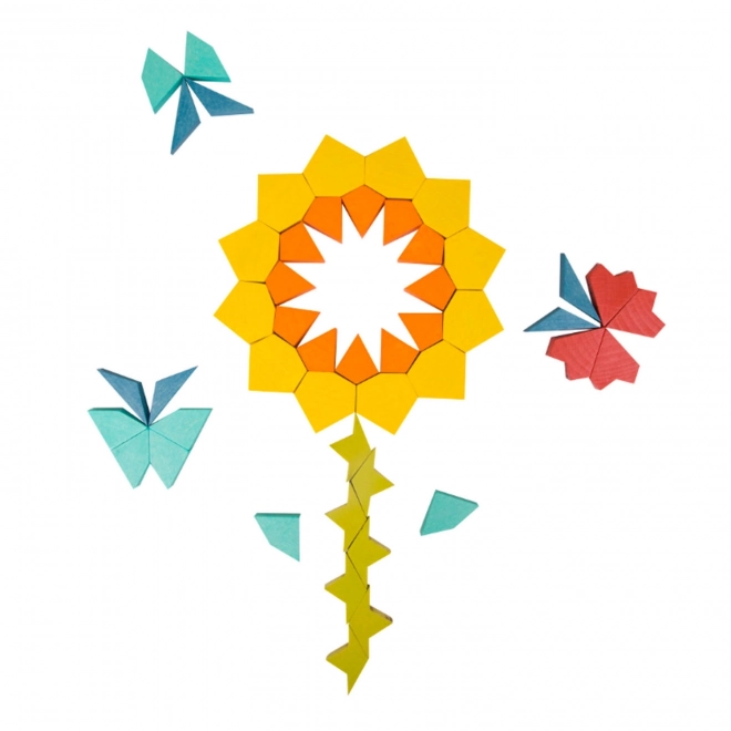 Montessori układanka mandala - wzory, kształty i kolory