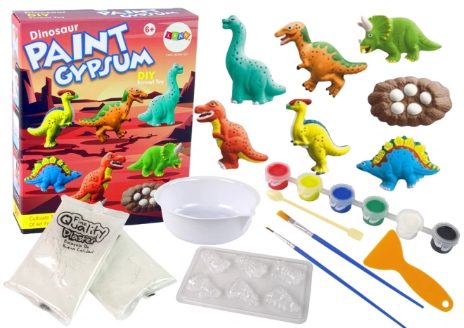 Zestaw do odlewania gipsu DIY Malowanie dinozaurów