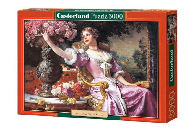 Puzzle 3000 elementów Kobieta w fioletowej sukni od W. Czachórski