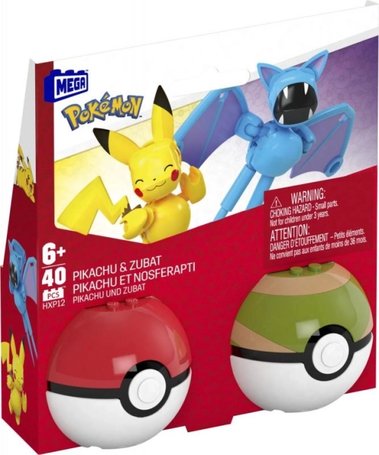 Mega pokÉmon pokÉball - pikachu i zubat