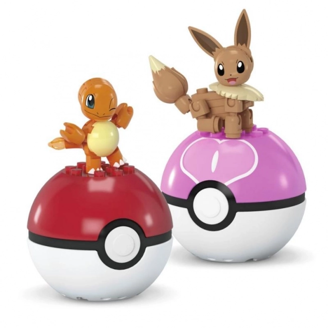 Zestaw konstrukcyjny Pokémon Poké Ball Charmander i Eevee