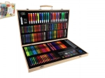 Kreatywny zestaw malarski 180 szt. w drewnianej walizce 47 × 30 × 4,5 cm