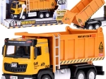 Dziecięca wywrotka ze światłem i dźwiękiem, metalowa karoseria, pull-back