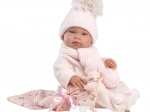Llorens New Born dziewczynka – realistyczna lalka niemowlę 43 cm, całkowicie winylowe ciało