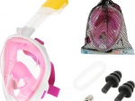 Pełna składana maska do nurkowania S/M różowa