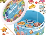 Tooky Toy magnetyczna gra w łowienie rybek – drewniany zestaw
