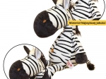 Puszysta zabawka zebra czarno-biała 25 cm