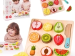 Klasyczny Świat Drewniane Owoce do Krojenia Zestaw Montessori