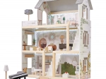 Drewniany domek dla lalek LULILO Floro boho LED