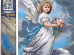 Diamentowe malowanie cherubin 30 × 40 cm